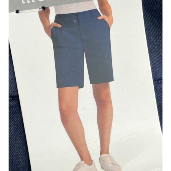 NEW Matty M Women's XL Navy Bermuda Chino Shorts Cotton/Spandex - Picture 2 of 6